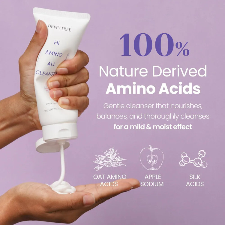 شوینده ملایم و هایپوآلرژنیک صورت Dewytree مدل Hi Amino (نوع کرمی)